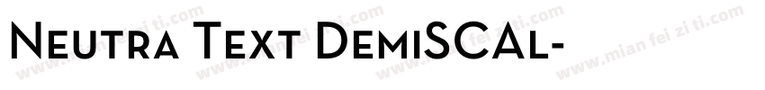 Neutra Text DemiSCAl字体转换
